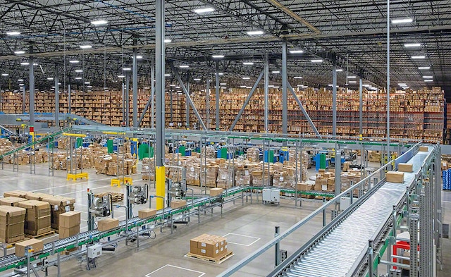 The Adidas warehouse for sports shoes in the United States
