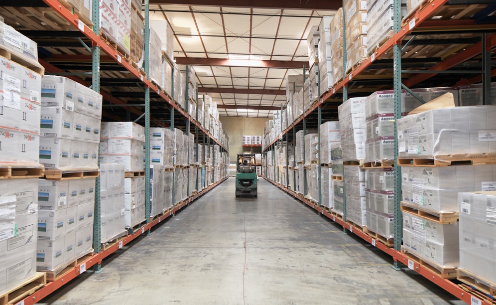 3PL to Yuma: Interlake Mecalux push-back racking vertical solution